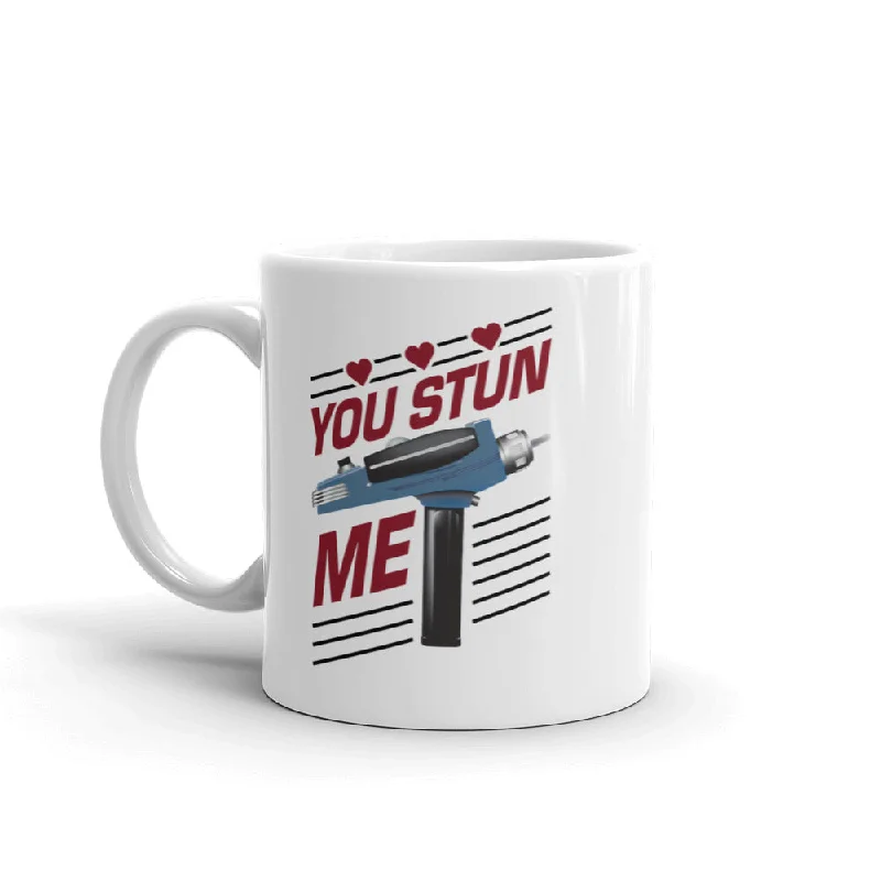 quirky patterned coffee mug-Star Trek: The Original Series You Stun Me White Mug