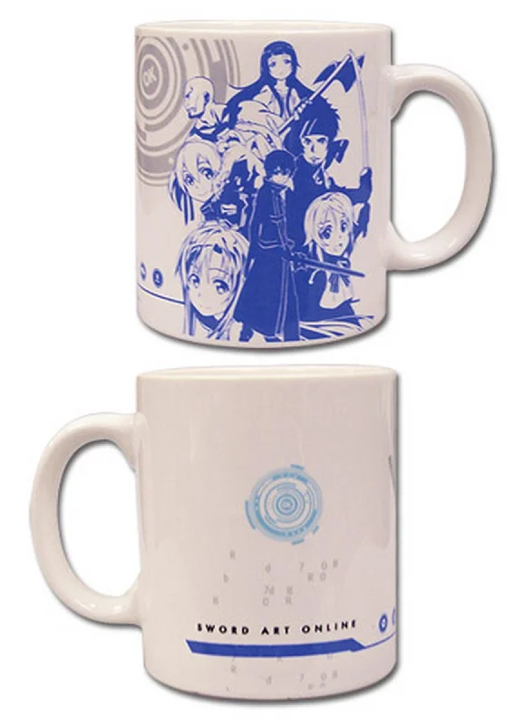 custom printed tumbler-Sword Art Online - Group Mug