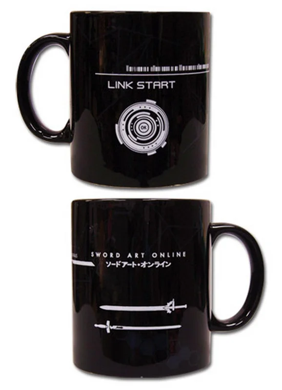 modern black tumbler-Sword Art Online - Symbol Mug