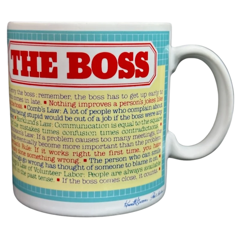 custom printed teacup-The Boss Kenneth Grooms Paul Dickson Mug The Toscany Collection