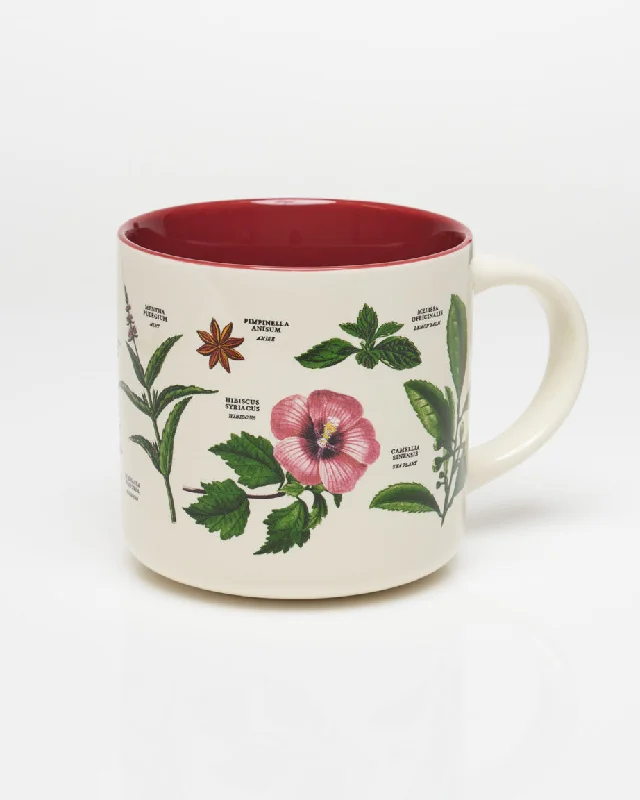 lightweight glass tumbler-The Botany of Tea 15 oz Ceramic Mug