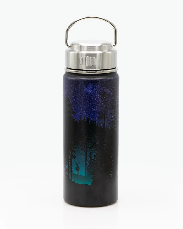 elegant espresso tumbler-Twilight Forest 18 oz Steel Bottle