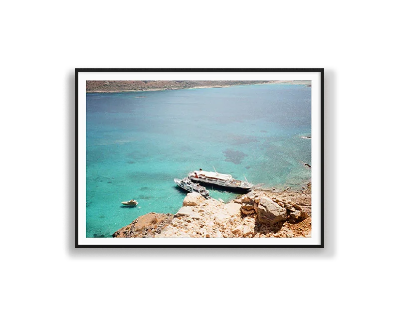 pastel ceramic candle holder-Balos Beach, Greece