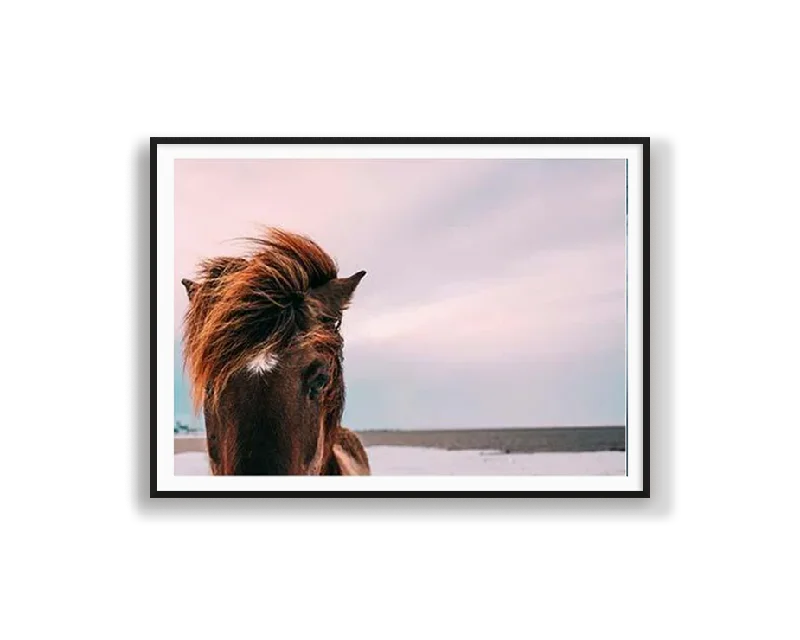 rustic cedar wall art-Beach Brumby