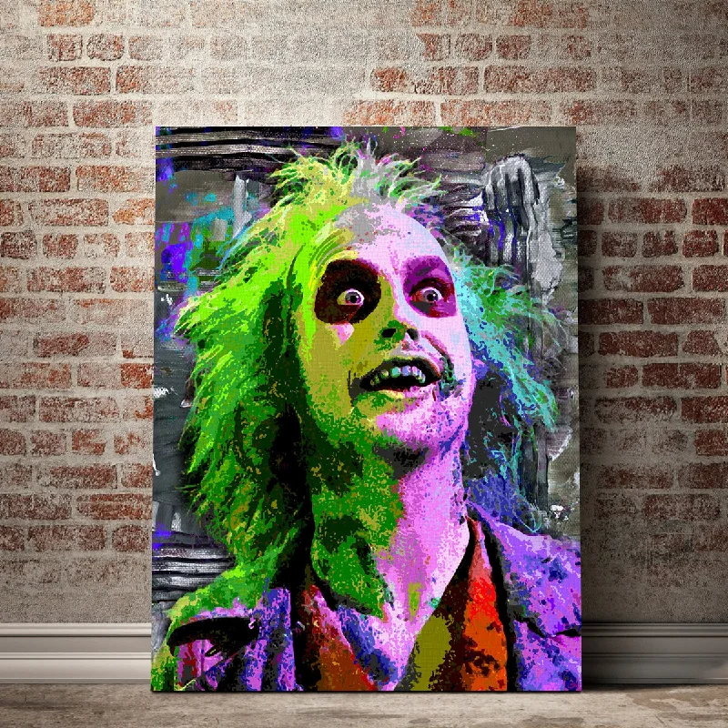 industrial pipe wall decor-Beetlejuice Canvas Set