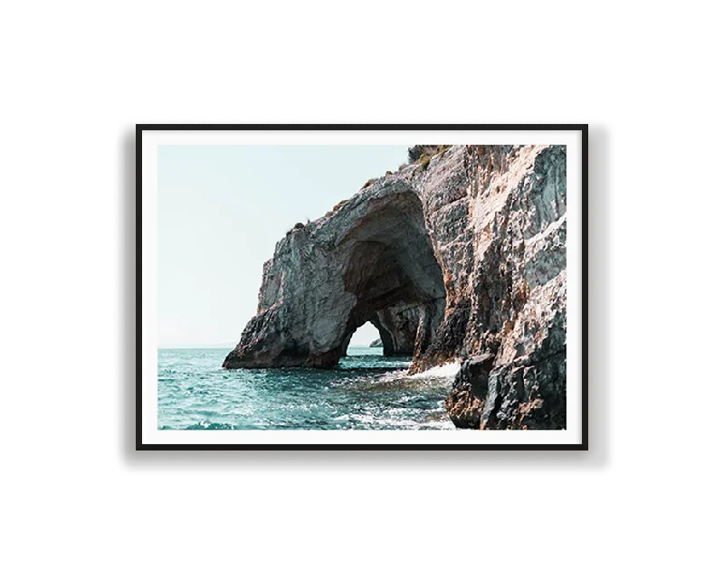 quirky rabbit sculpture-Blue Cave on Zakynthos Island