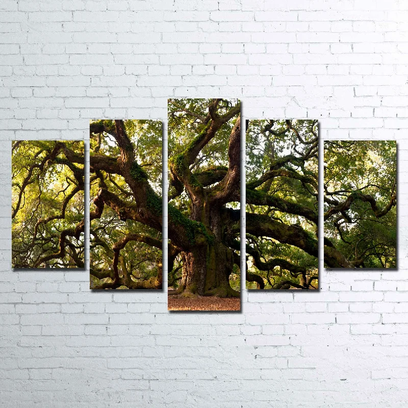 artisan macrame wall hanging-Charleston Angel Oak Canvas Set