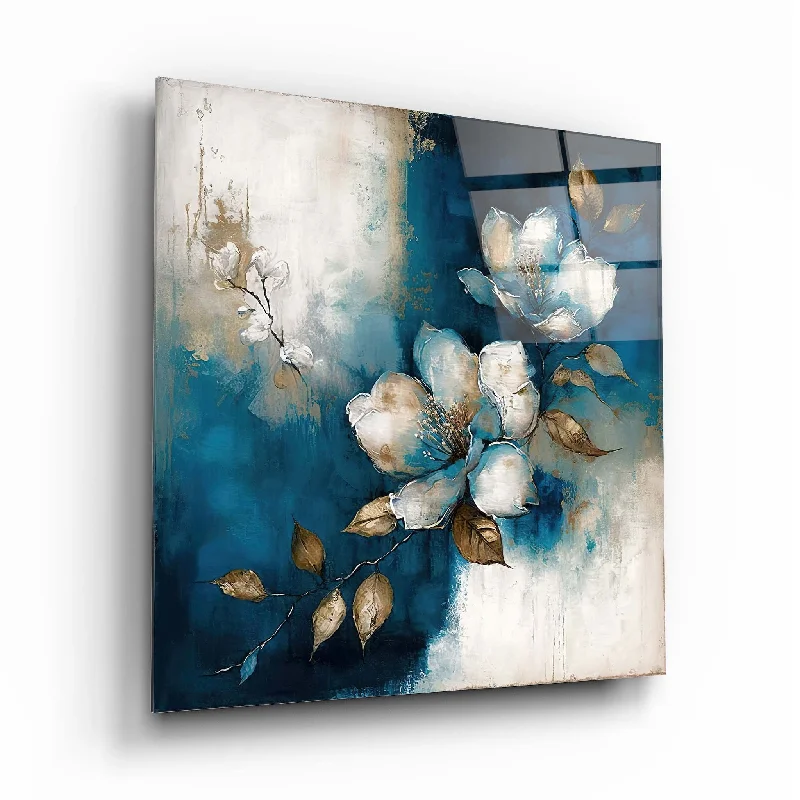 Scandinavian wool rug-Flower Glass Wall Art 11