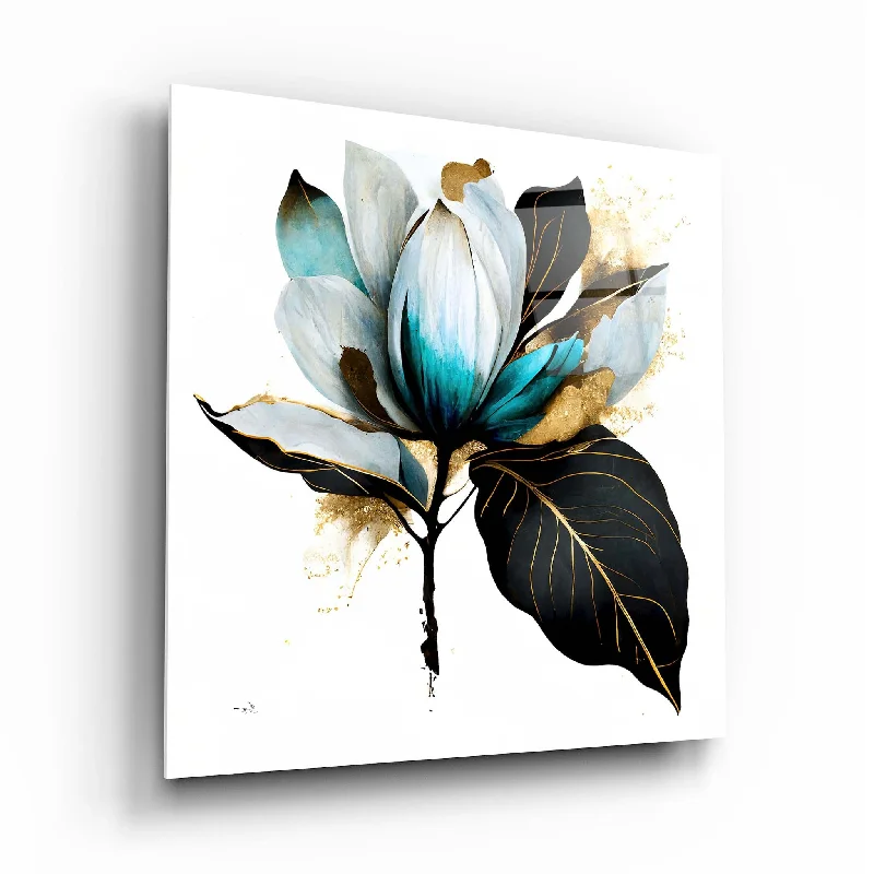 colorful abstract canvas art-Flower Glass Wall Art 14