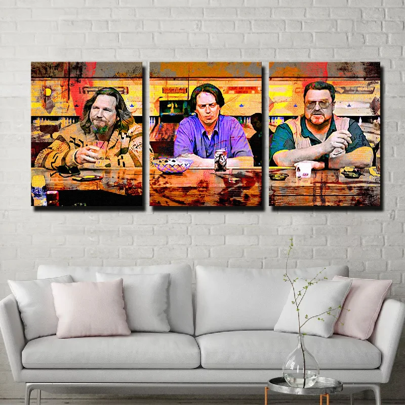 colorful mosaic wall tile-Lebowski Crew Canvas Set