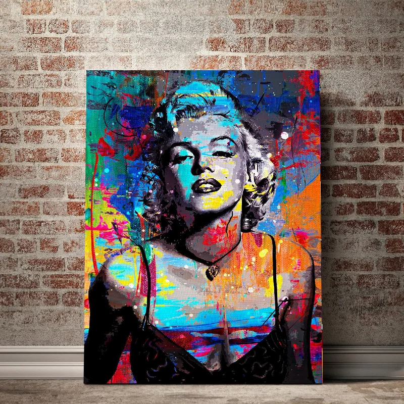 plush silk rug-Marilyn Monroe Canvas