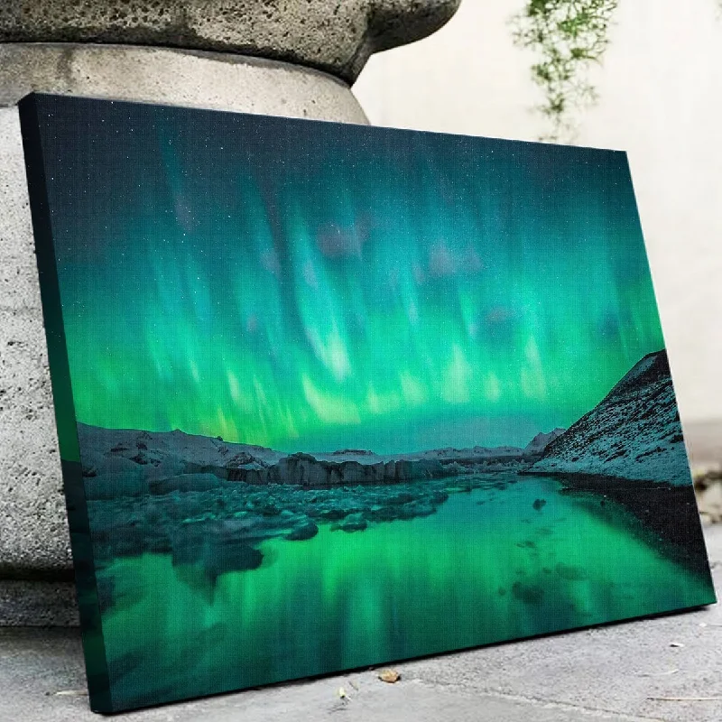 textured silk throw blanket-Northern Lights Canvas Set