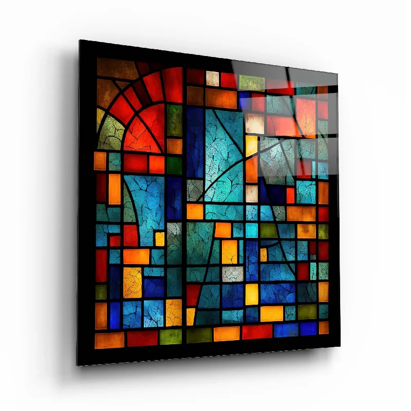 bohemian beaded curtain-Stained Glass Wall Art 5