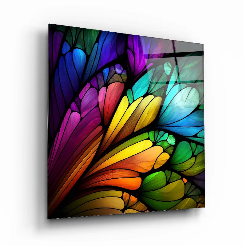 bohemian tassel blanket-Stained Glass Wall Art CT3090