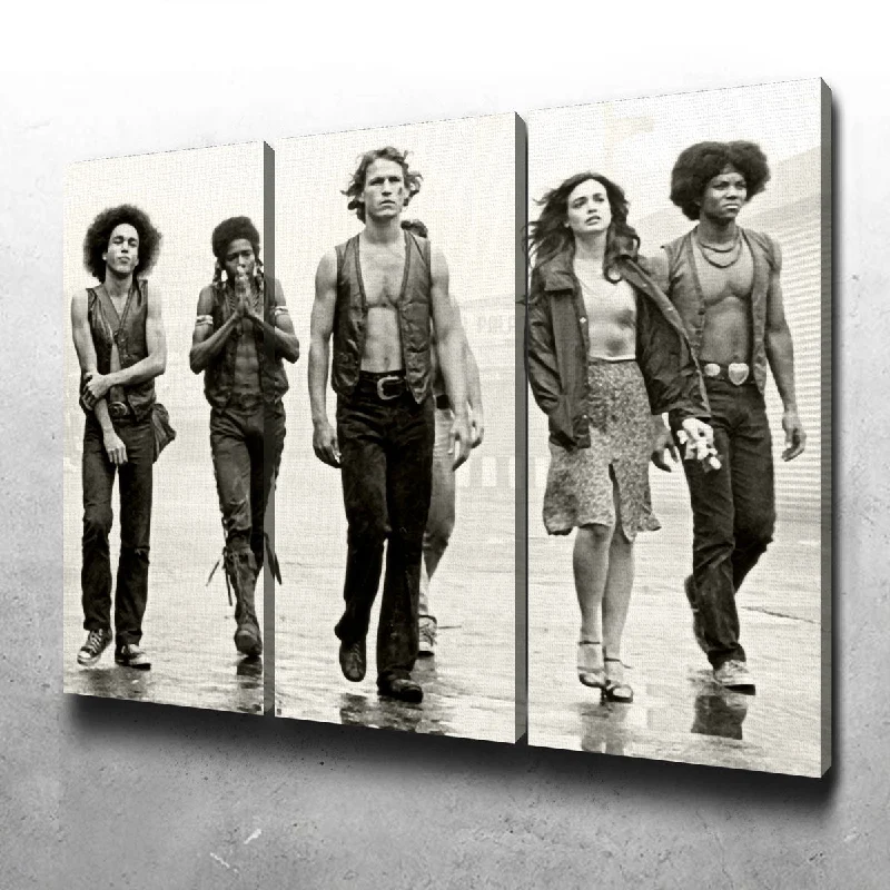 modern rectangular mirror-The Warriors Canvas Set