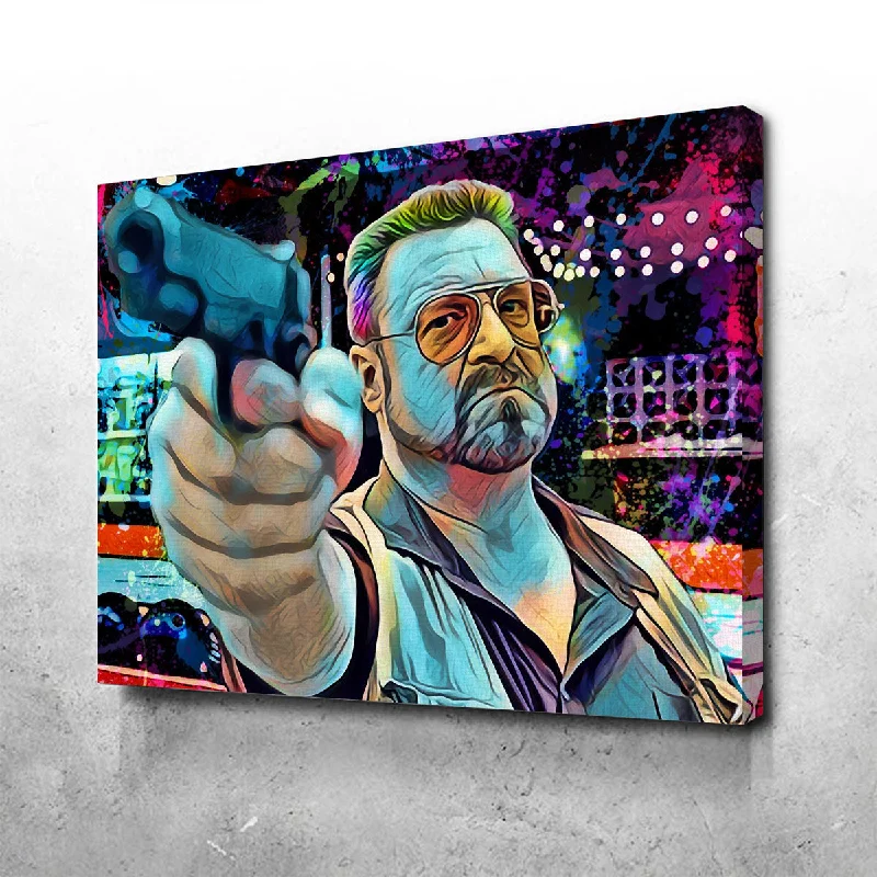 retro iron wall sign-Walter Sobchak Canvas Set