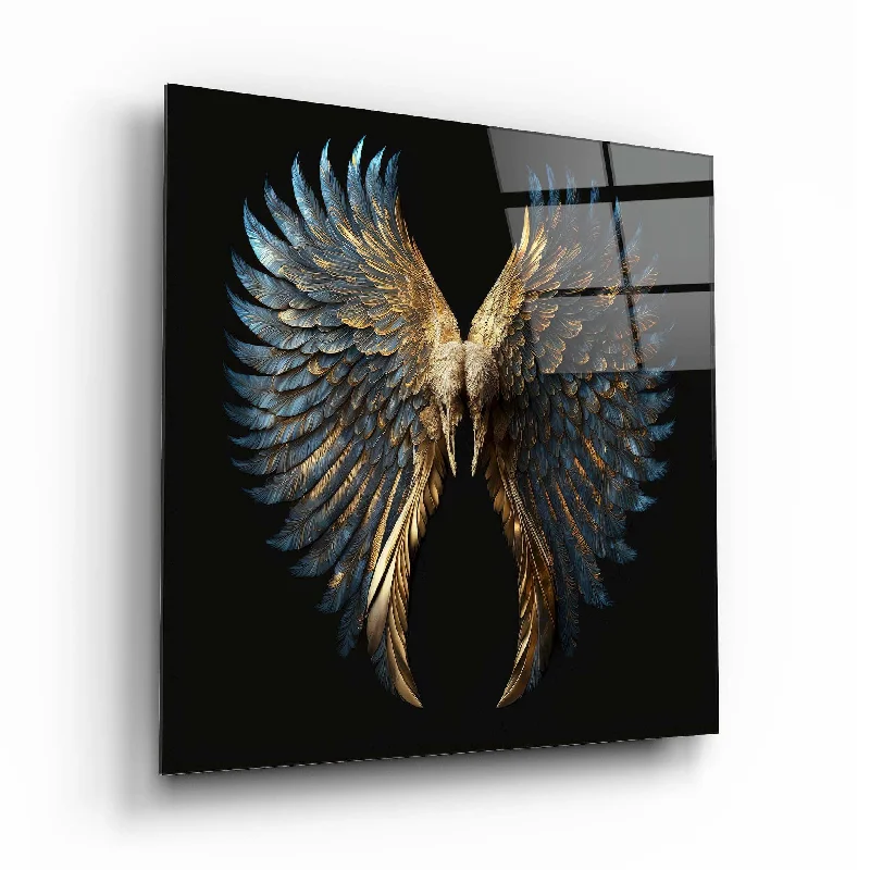 plush faux fur rug-Wing Glass Wall Art 2