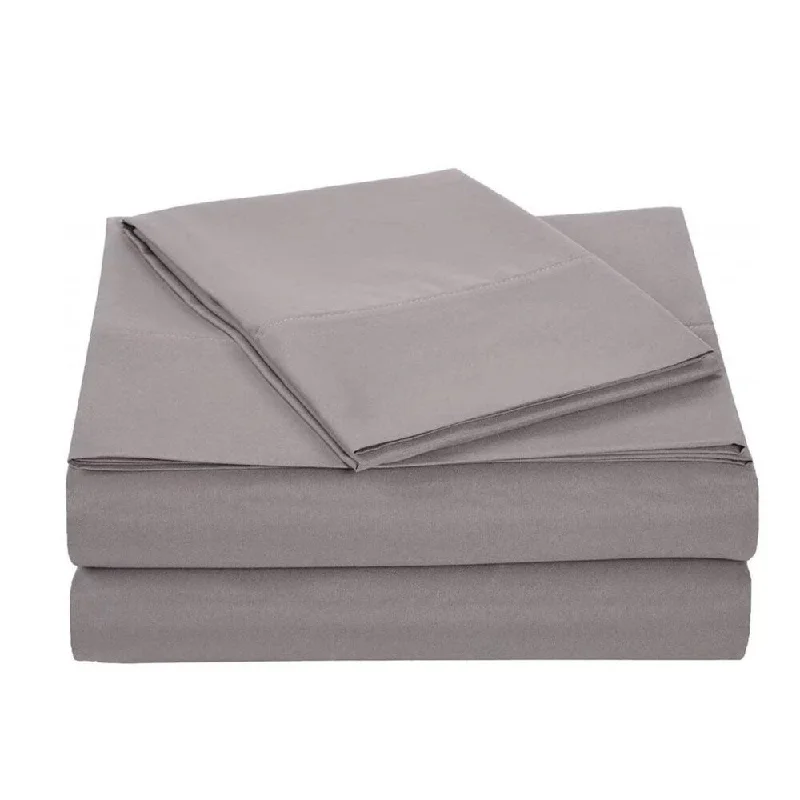 hand-stitched linen quilt-Full Size Bed Sheet Set Brushed Microfiber Sheets Bedding 4 Piece