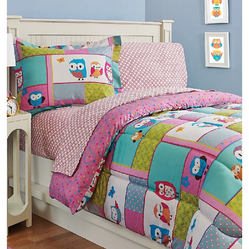 organic flannel comforter-Kids Fun Owl Sheet Set