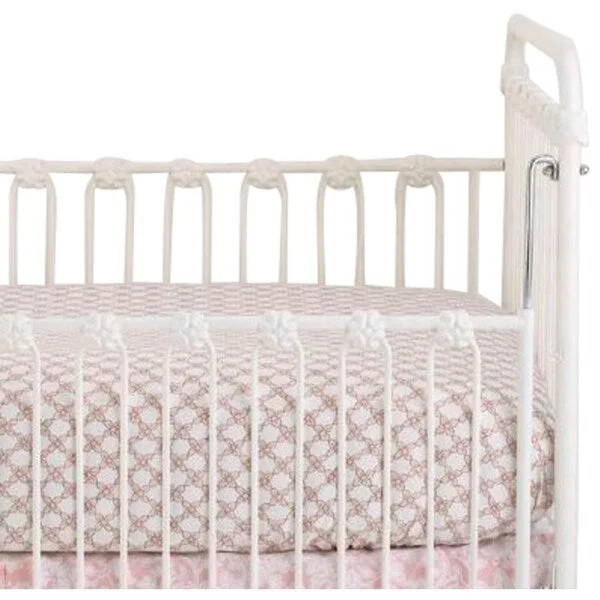 cooling gel bed topper-Sweet & Simple Girls' Pink Fitted Crib Sheet