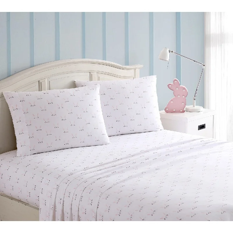 soft silk pillow-Taylor & Olive Kids Bunny Sheet Set