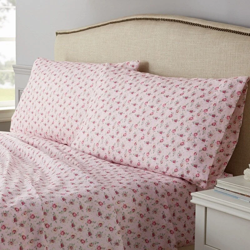 lightweight flannel blanket-Traditions by Waverly Rosette Sheet Set