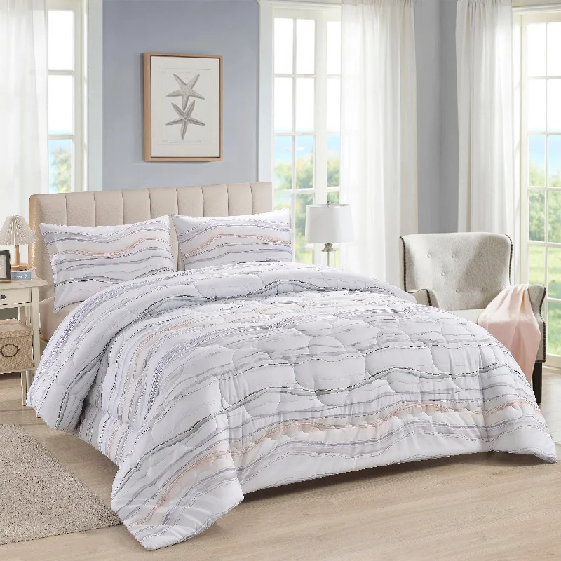 silky cotton duvet cover-Alenia 2 or 3 pc Comforter set