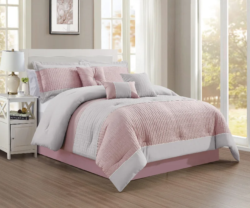 silky percale bed set-Arissa 7-piece Comforter set