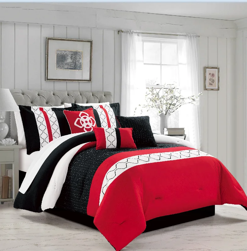 breathable cotton quilt-Barlow 7-piece Comforter set