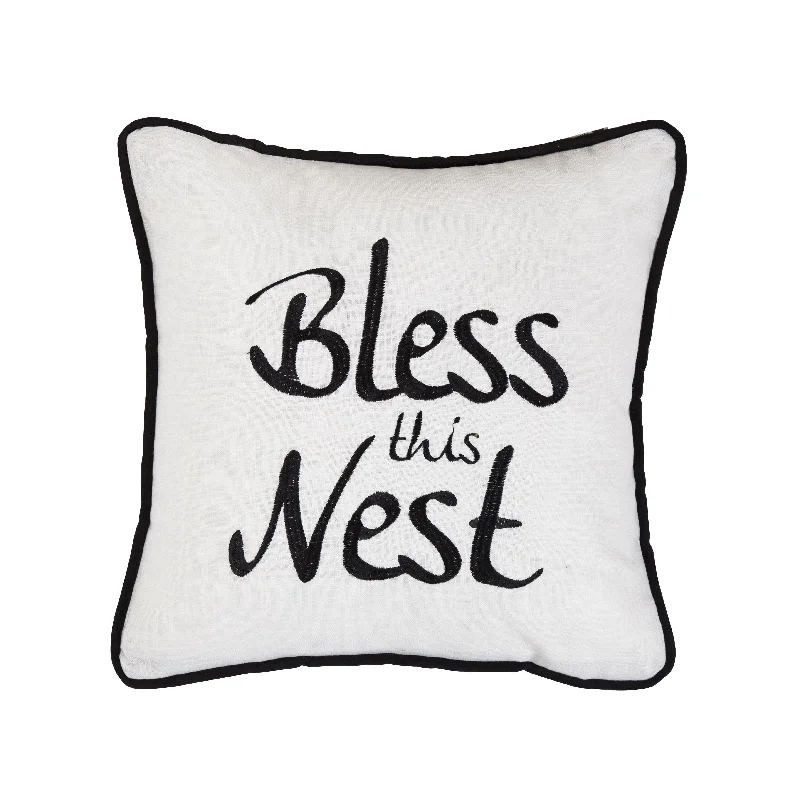 soft percale comforter-Bless This Nest Pillow