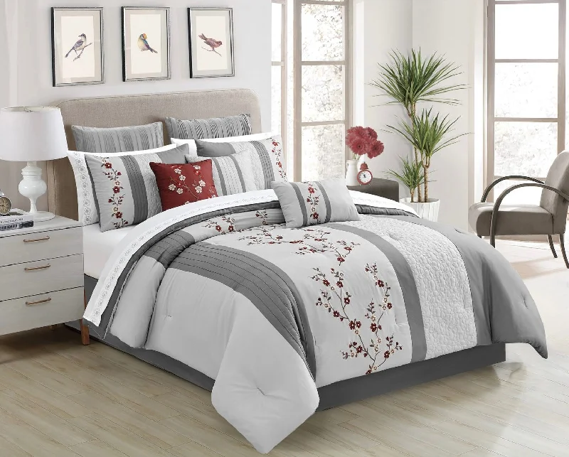 handwoven linen sheets-Chantal 7-piece Comforter set