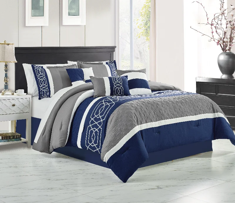 luxury microfiber duvet-Connor 7-piece Comforter set