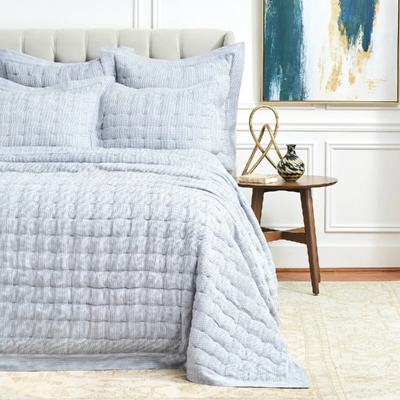 soft silk pillow-Danette Fog King Quilt