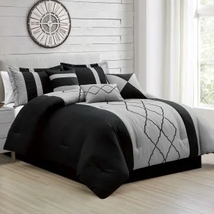 breathable jersey bedspread-Dolores 7 piece Comforter set