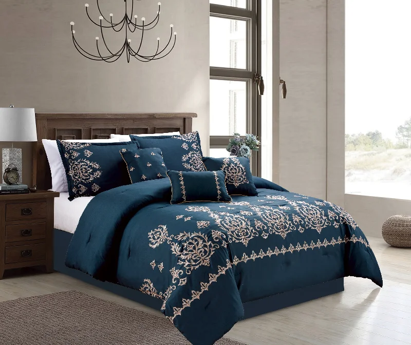 cozy jersey quilt-Drake 7-piece Comforter set