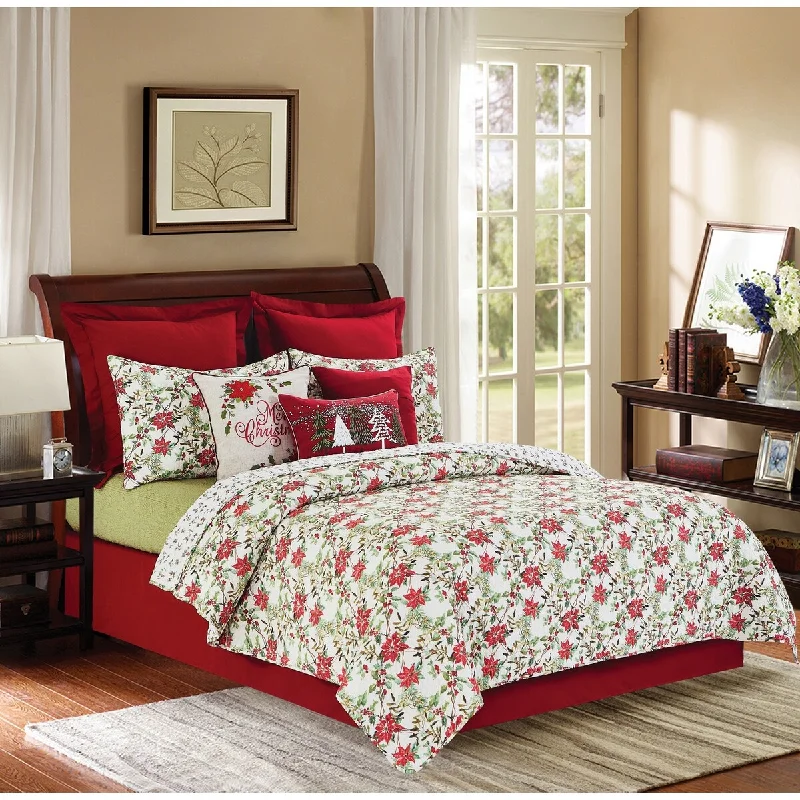 soft tencel quilt-Eve Cotton Quilt Set - Reversible and Machine Washable