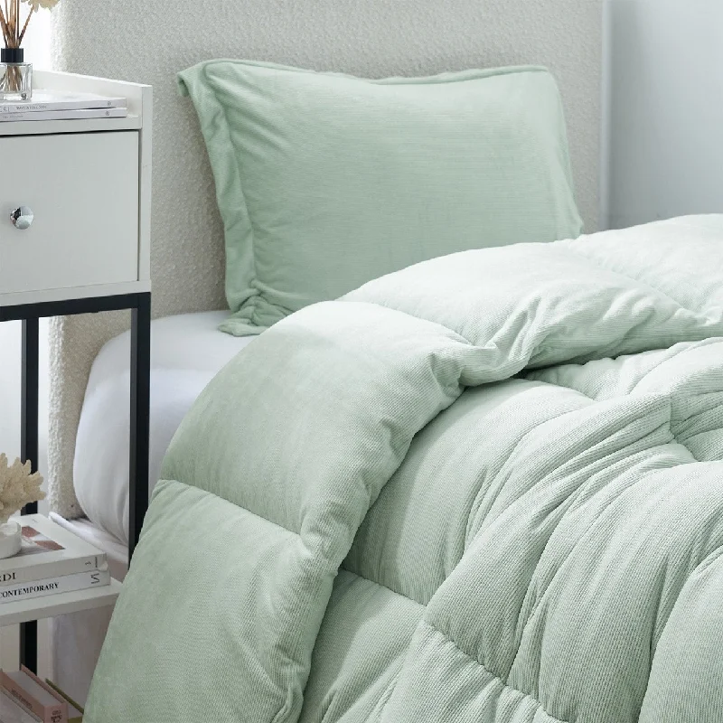 hypoallergenic satin throw-Fatter than Fat - Coma Inducer® Oversized Comforter Set - Ice Flow