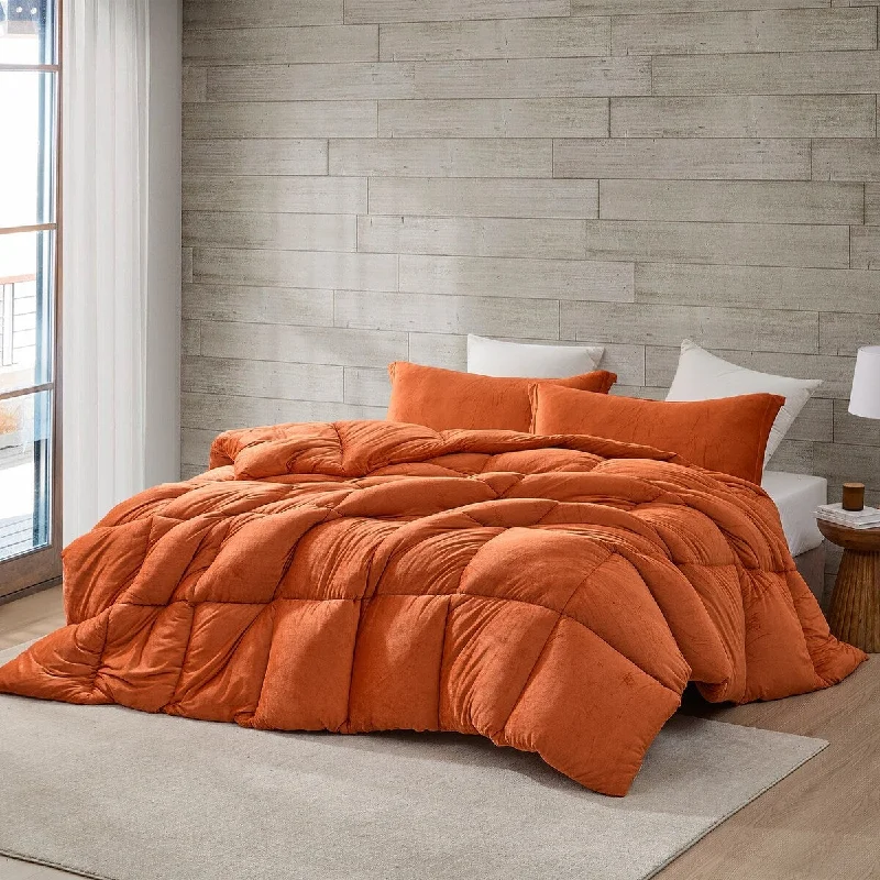 thick sateen blanket-Fatter than Fat - Coma Inducer® Oversized Comforter Set - Rooibos Tea