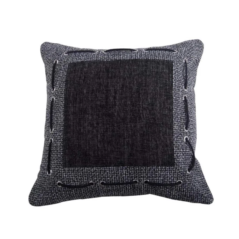 handwoven bamboo sheets-Laced Chenille Accent Pillow