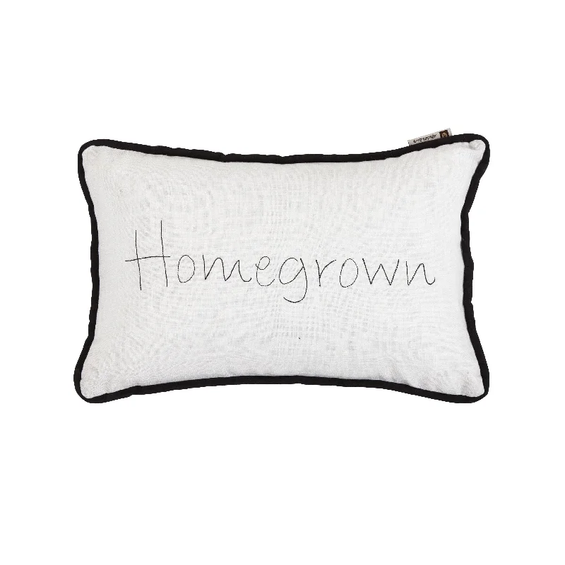 minimalist gray throw-Home Grown Accent Pillow