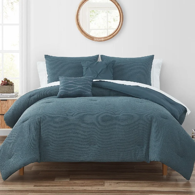 soft tencel bedspread-Highline Saylor 5PC Comforter Set