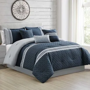 soft silk duvet-Hugo 7 piece Comforter set