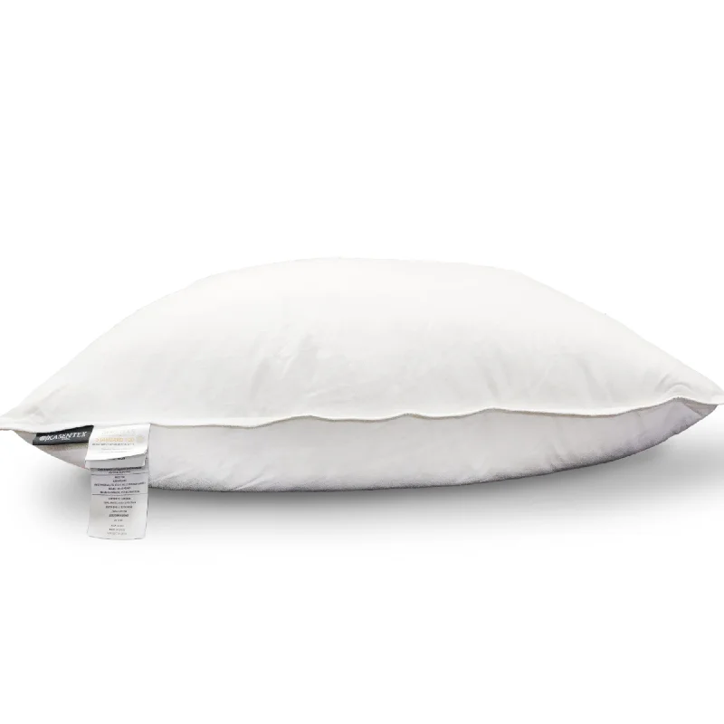 silky bamboo comforter-100% Organic Cotton White Down Feather Soft Bed Pillows