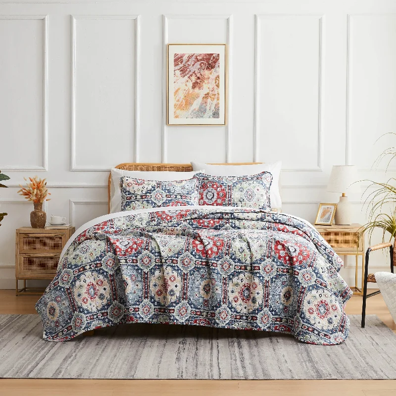 organic jersey bed set-Kilim Oversized Quilt Set