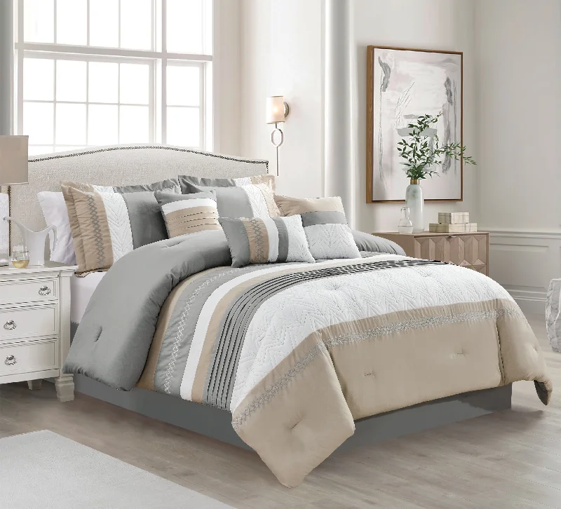 cozy bamboo blanket-Lisbon 7-piece Comforter set