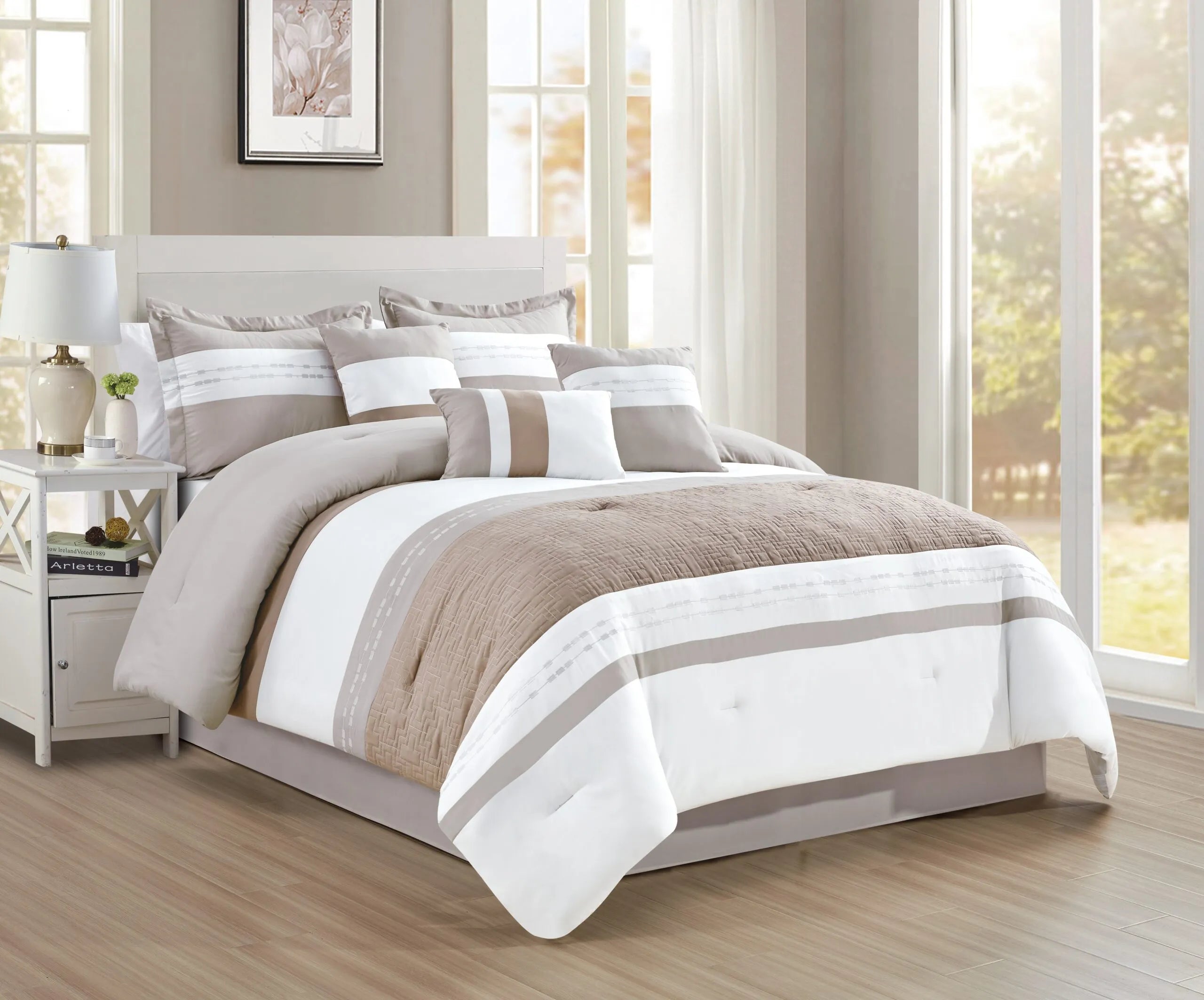 organic flannel duvet cover-Madrid 7-piece Comforter set