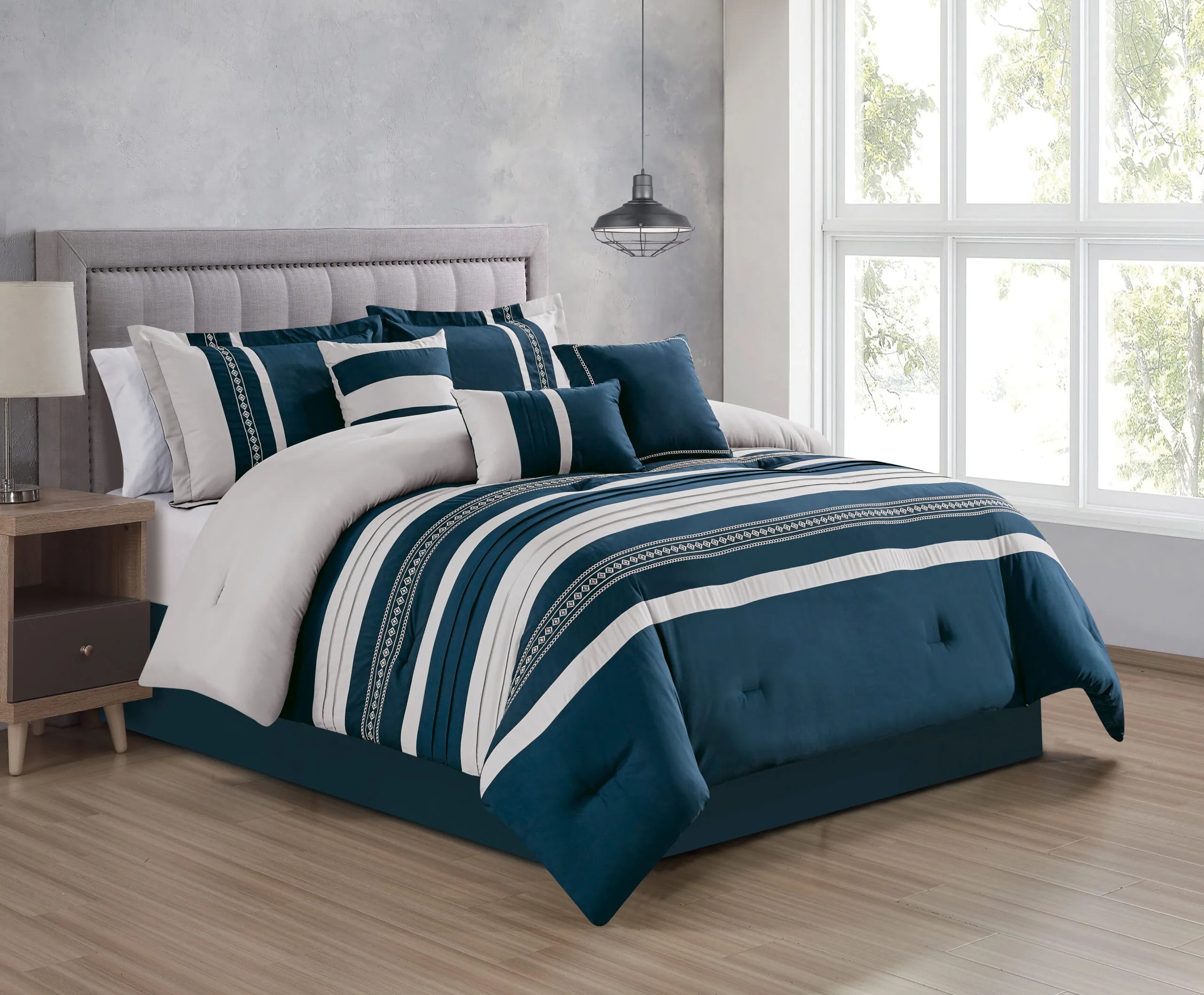 cozy fleece comforter-Marco 7-piece Comforter Set