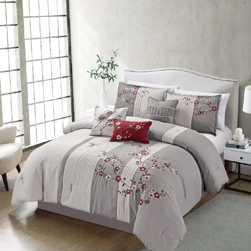 hypoallergenic satin pillowcase-Marielle 7-piece Comforter set