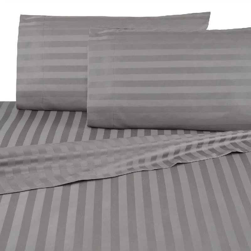 cooling jersey comforter-Martex 500 Thread Count Damask Stripe Egyptian Cotton Pillowcase Pair