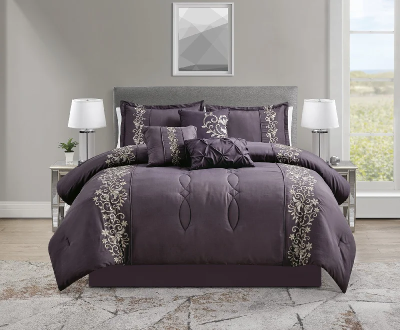 thick linen blanket-Milan 7-piece Comforter set